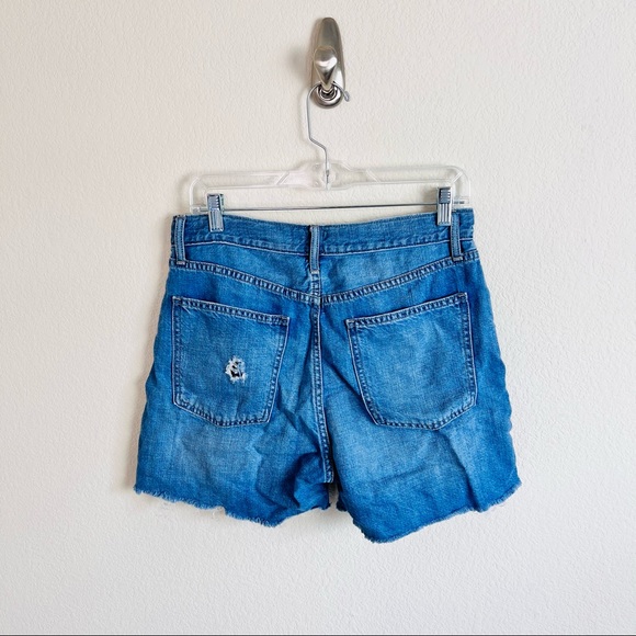 VTG GAP Distressed Midi Bermuda Jean Shorts - Picture 3 of 12